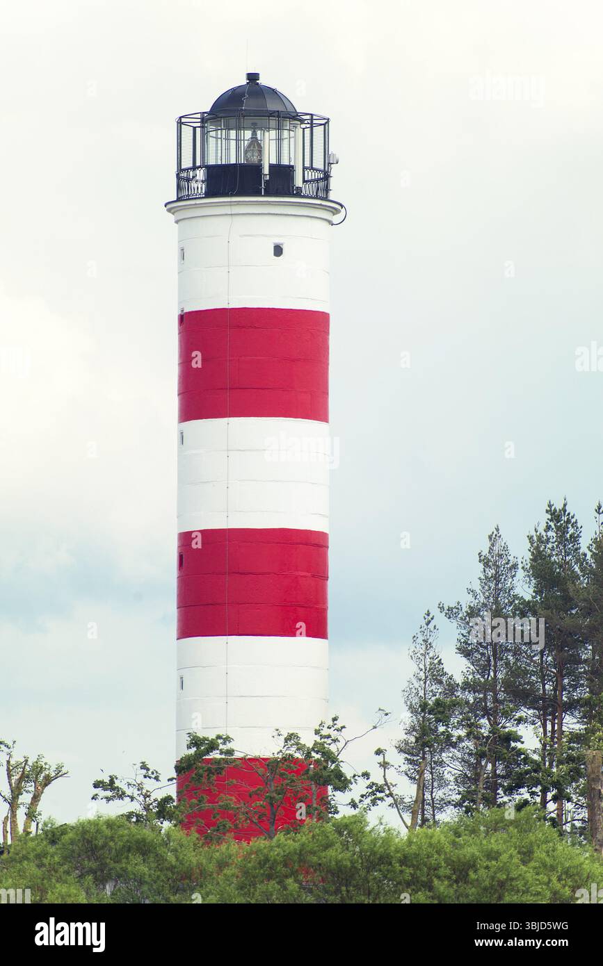 Leuchtturm nahe der Grenze zu Estland und Russland Stockfoto