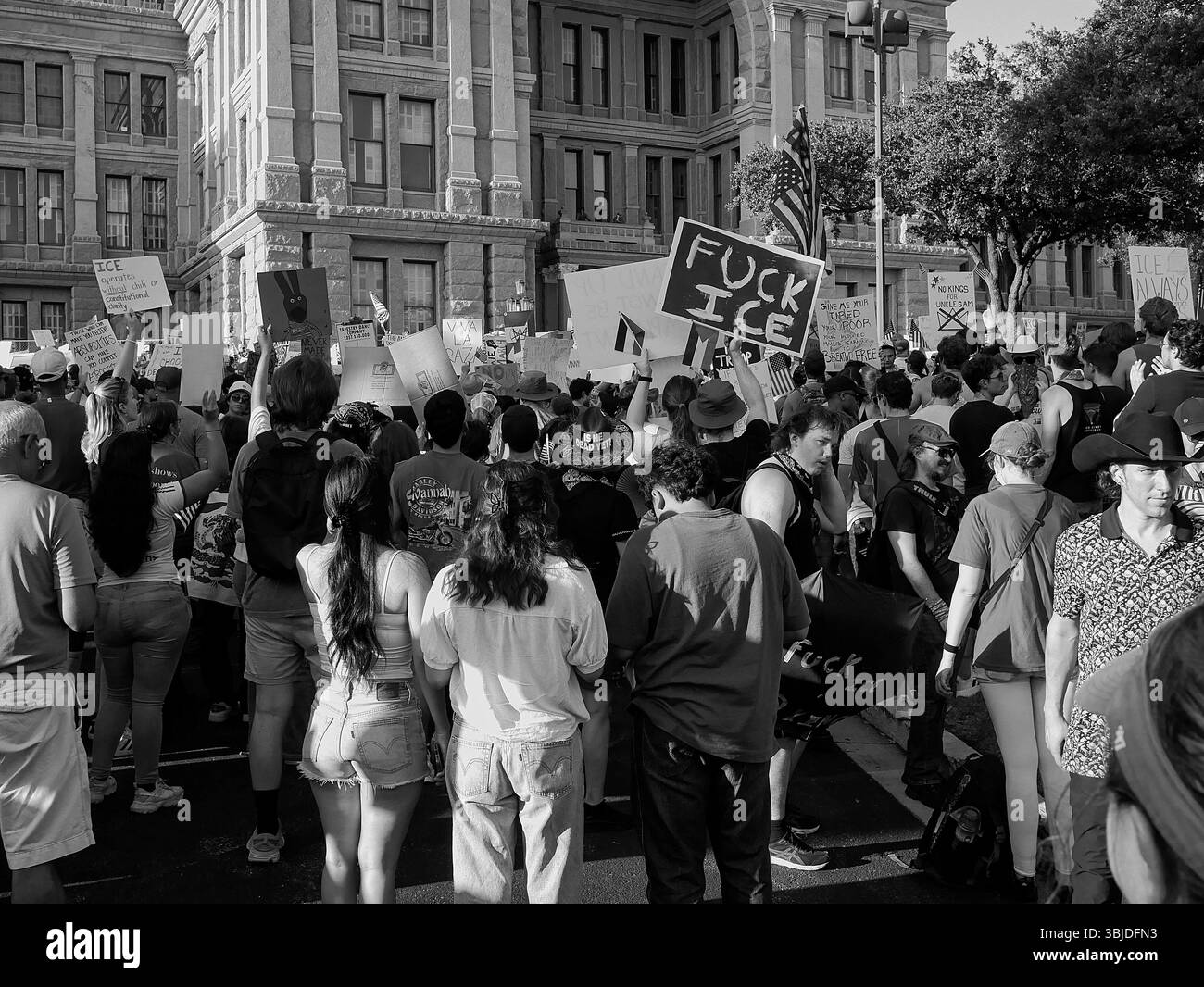 No Kings Protest, Austin, Texas, Juni 14,2025 Stockfoto