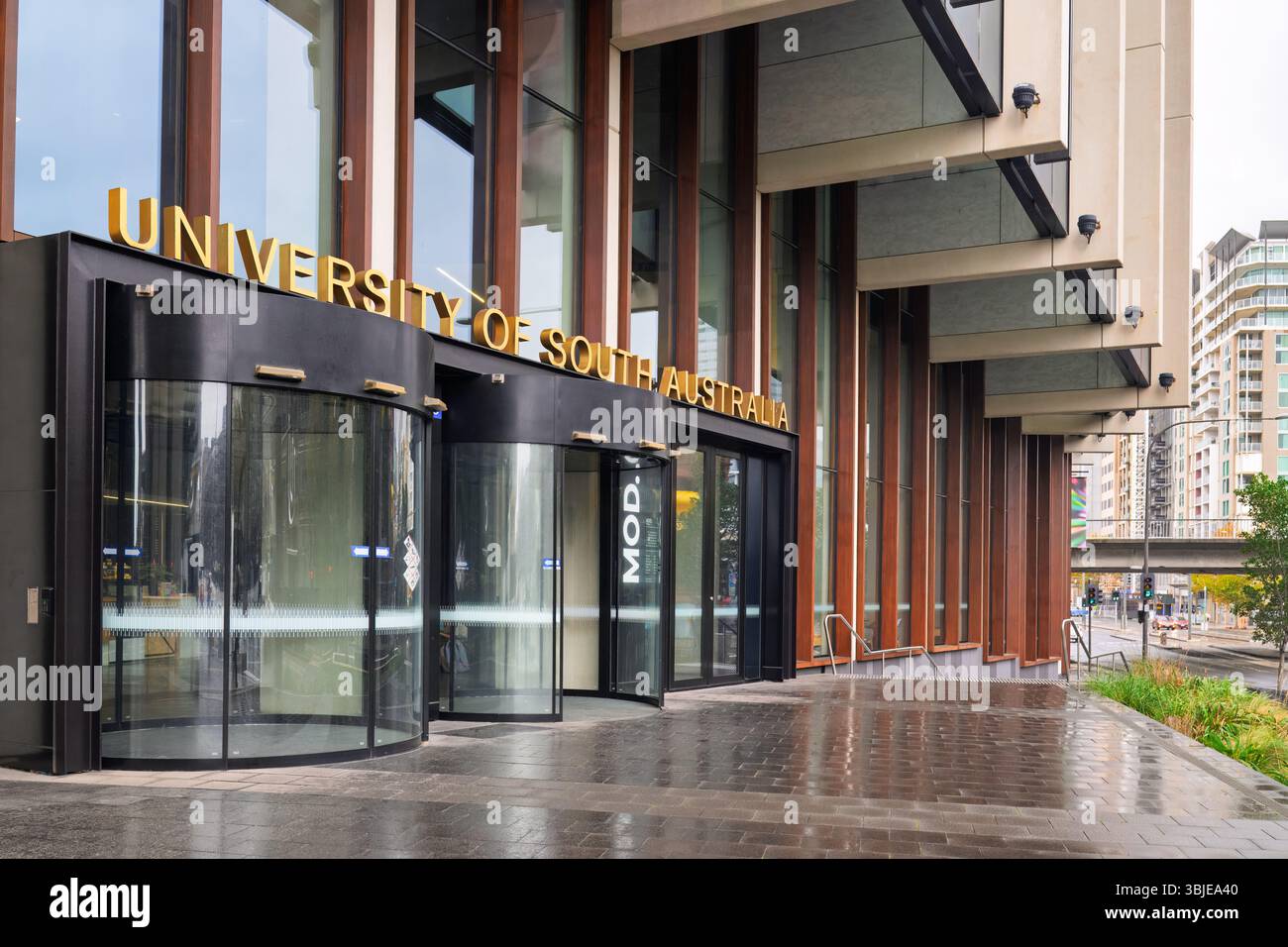 Adelaide, South Australia – Juni 2025: University of South Australia, tertiäre Bildungseinrichtung, Lehre, Lernen und Forschung Stockfoto