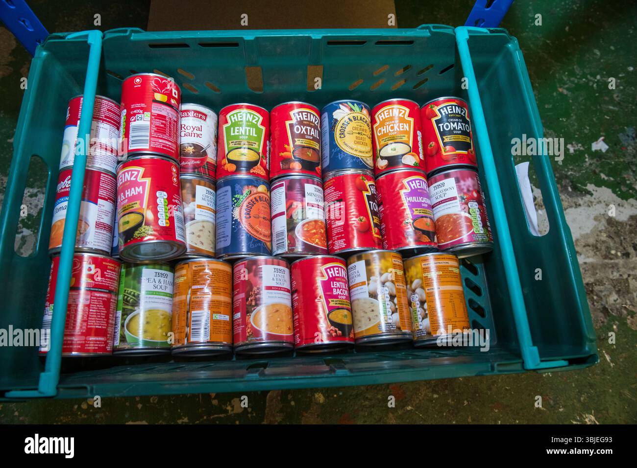 Die Shetland Food Bank unterstützt die lokale Bevölkerung mit lebenswichtigen Nahrungsmitteln und hilft Familien in Not auf den Shetlandinseln. Stockfoto