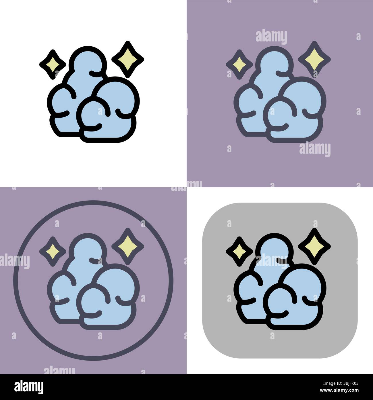 Seifensymbol - Seife zum Reinigen der Hände und Waschen der Dinge Vektor-Illustration. Stock Vektor