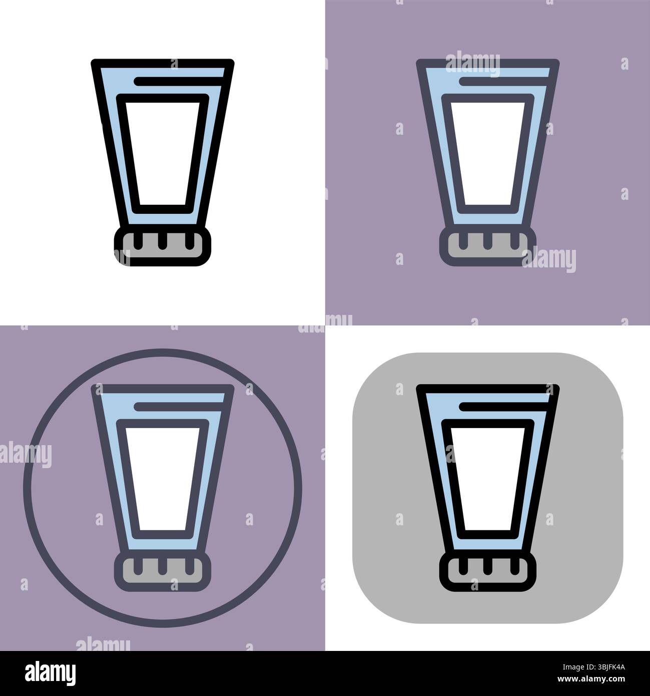 Zahnpasta Symbol - Zahnpasta für die menschliche Hygiene Behandlung und Putzzahnvektor Illustration. Stock Vektor