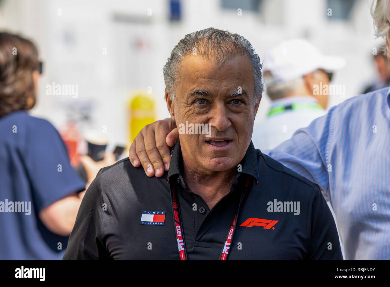 Montreal, Kanada. Mai 2025. Jean Alesi (FRA) ehemaliger F1-Fahrer während des Formel 1-Grand Prix du Canada 2025 in Montreal, Quebec, Kanada, vom 12. Bis 15. Juni - Runde 10 von 24 von 2025 F1-Weltmeisterschaft Credit: Alessio de Marco | Avens-Images.com/Alamy Live News Stockfoto