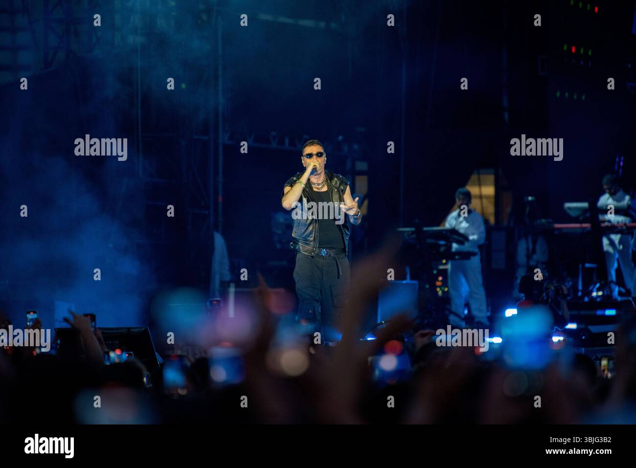 Marracash in Concerto allo Stadio Olimpico 'Grande Torino' Foto di Luca Moschini - Turin 14/06/2025 - Data Sold Out del Tour 'Marra Stadi 2025' Stockfoto