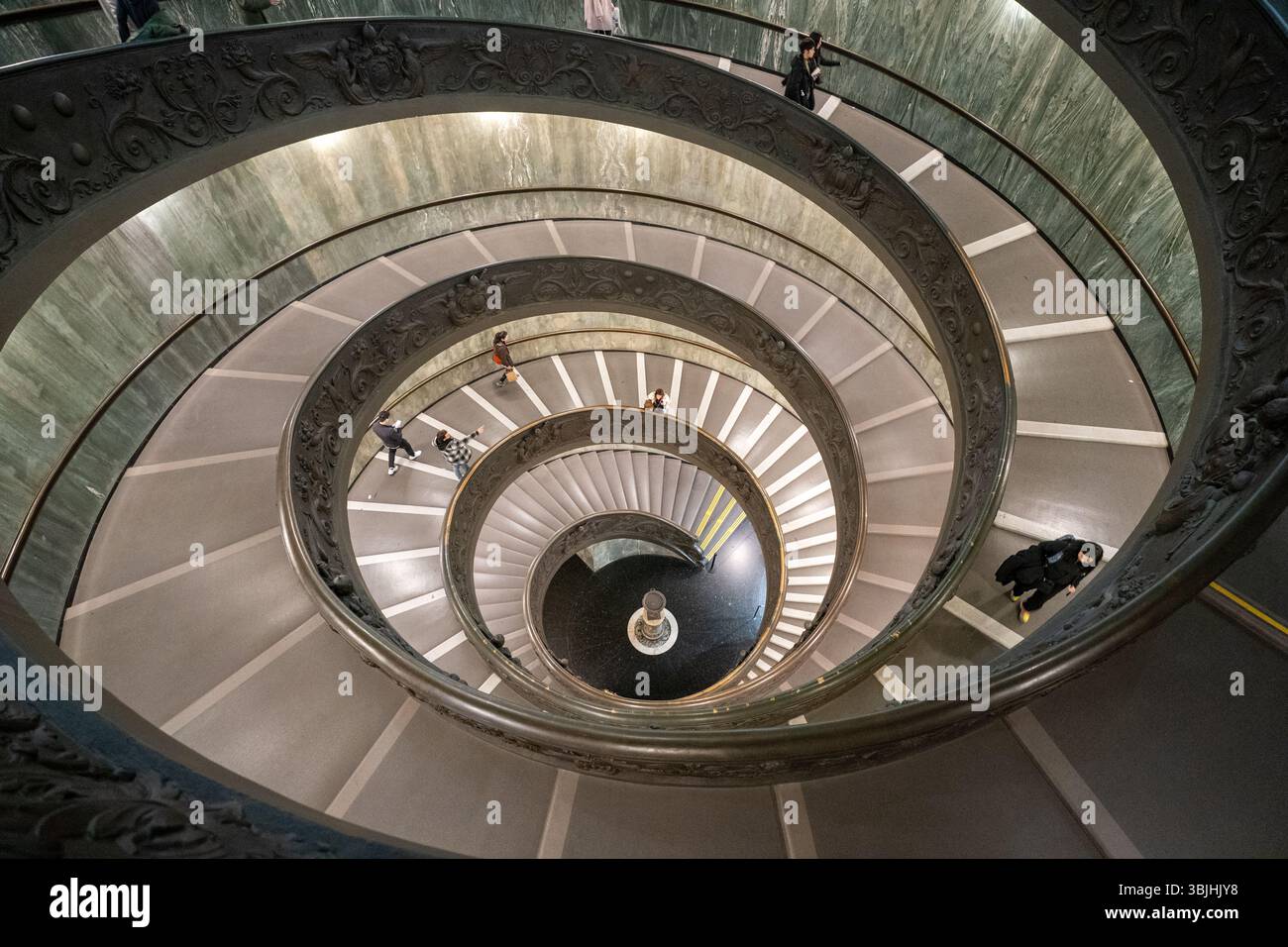 Bramante-Treppe, Vatikanische Museen Stockfoto