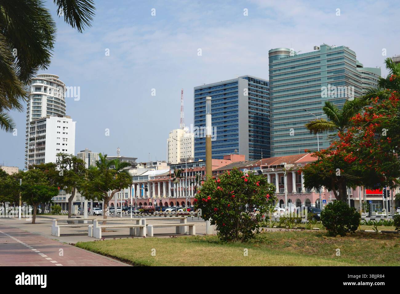Luanda Marginal - Business Downtown Architektur. Luanda, Angola Stockfoto