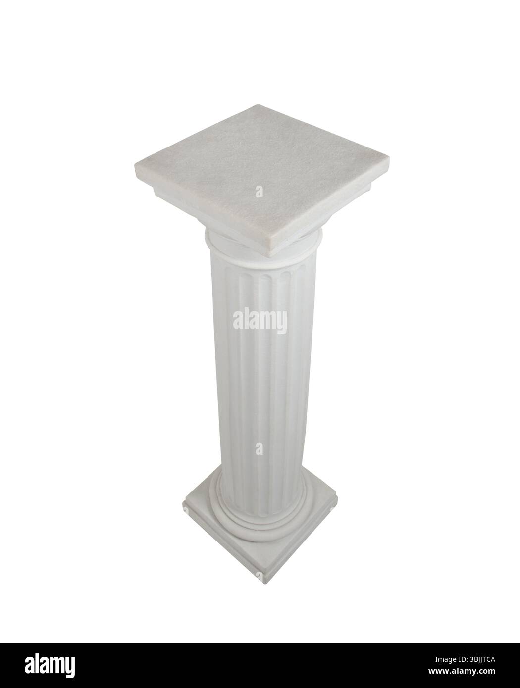 Antike weiße Säulen. Römische historische Steinkolonnade oder -Säulen, realistische Marmorsäule, antike griechische Architektur Stockfoto