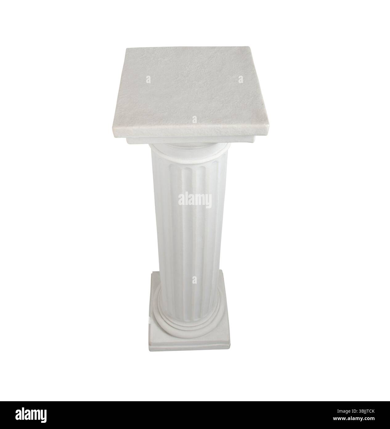 Antike weiße Säulen. Römische historische Steinkolonnade oder -Säulen, realistische Marmorsäule, antike griechische Architektur Stockfoto