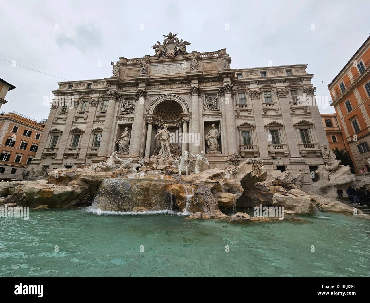 Trevi-Brunnen - Smartphone-aufgenommenes Stockfoto