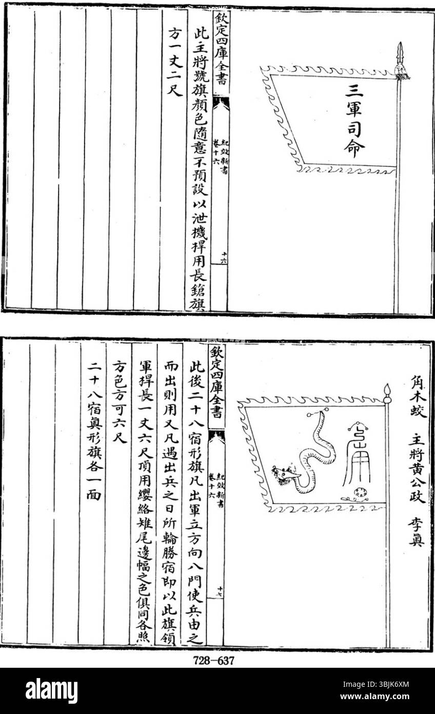 Qi Jiguangs Führung und militärische Reformen in der Ming-Dynastie waren entscheidend, um Chinas Küsten vor Bedrohungen von außen zu schützen, insbesondere japanischen Pirateneinfällen. Seine strategische Planung, seine fortschrittlichen Verteidigungstechniken und seine Fähigkeit, Truppen zu organisieren und zu kommandieren, machten ihn zu einer angesehenen Persönlichkeit in der chinesischen Militärgeschichte. Stockfoto