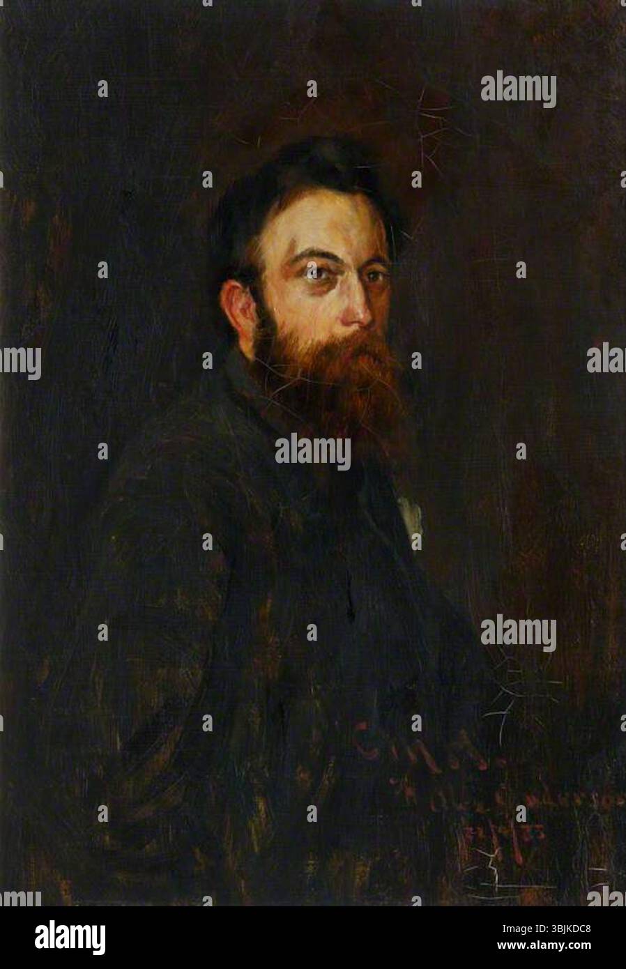 Hardie, Charles Martin; Alexander Anderson (1845–1909), Dichter; National Galleries of Scotland; http://www.artuk.org/artworks/alexander-anderson-18451909-poet-212454 Stockfoto