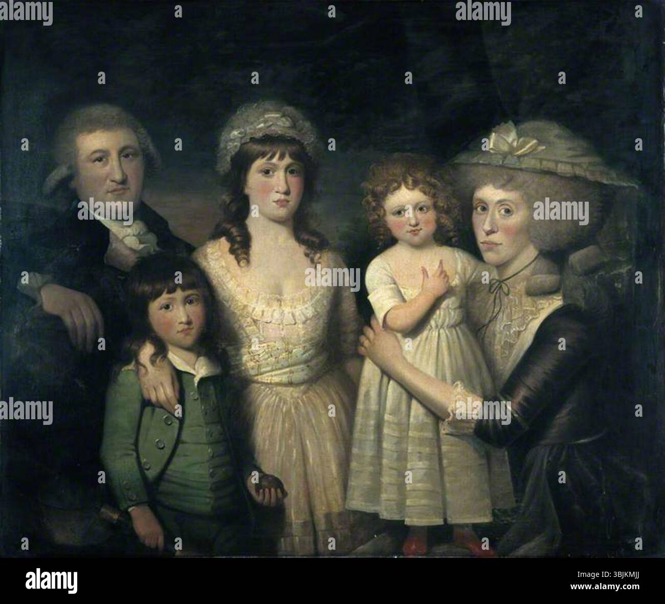 Singleton, Henry; James Boswell and His Family; National Galleries of Scotland; http://www.artuk.org/artworks/james-boswell-and-his-family-213214 Stockfoto