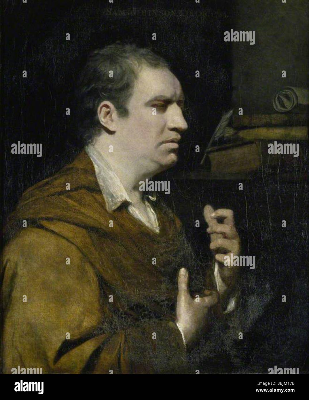 Reynolds, Joshua; Samuel Johnson (1709–1784); National Trust, Knole; http://www.artuk.org/artworks/samuel-johnson-17091784-219064 Stockfoto