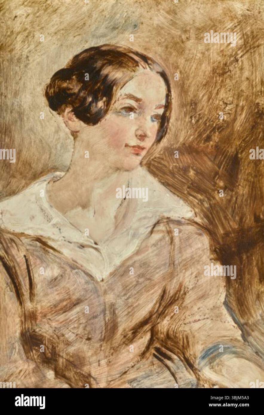 Dieses Porträt von William Etty, R.A. zeigt Rebecca Singleton in einem Ölgemälde. Das Werk zeigt Ettys klassische Porträtgestaltung und fängt den Ausdruck und Charakter des Motivs ein. Stockfoto