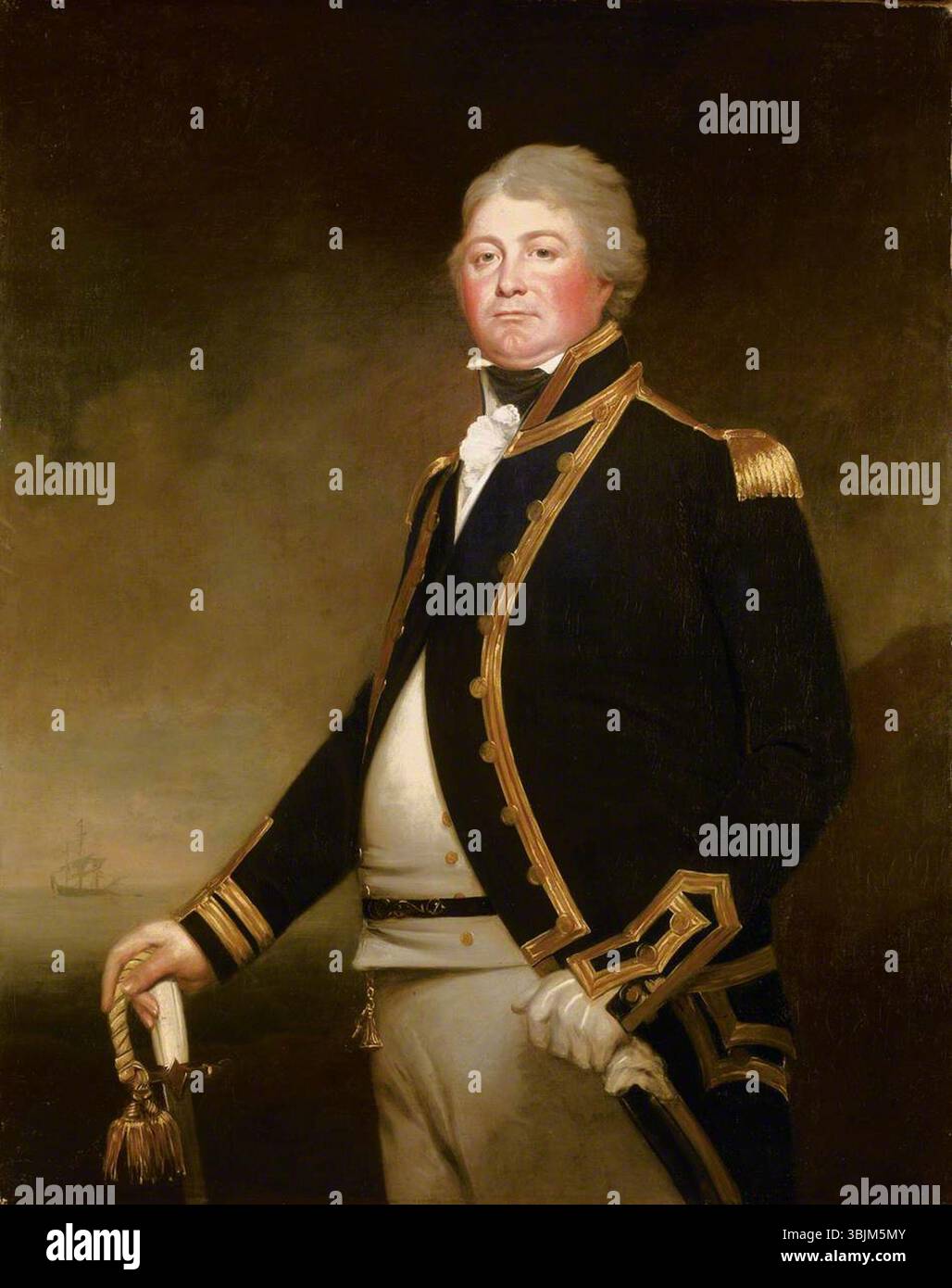 Oliver, Archer James; Captain James Newman-Newman (1767–1811); National Maritime Museum; http://www.artuk.org/artworks/captain-james-newman-newman-17671811-175230 Stockfoto