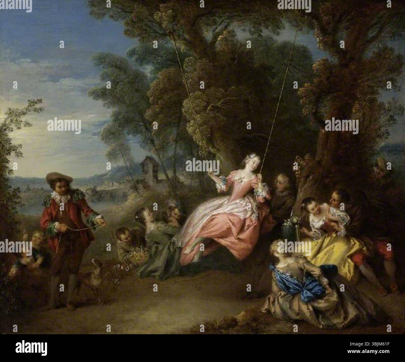 Pater, Jean-Baptiste; The Swing; The Fitzwilliam Museum; http://www.artuk.org/artworks/the-swing-4712 Stockfoto