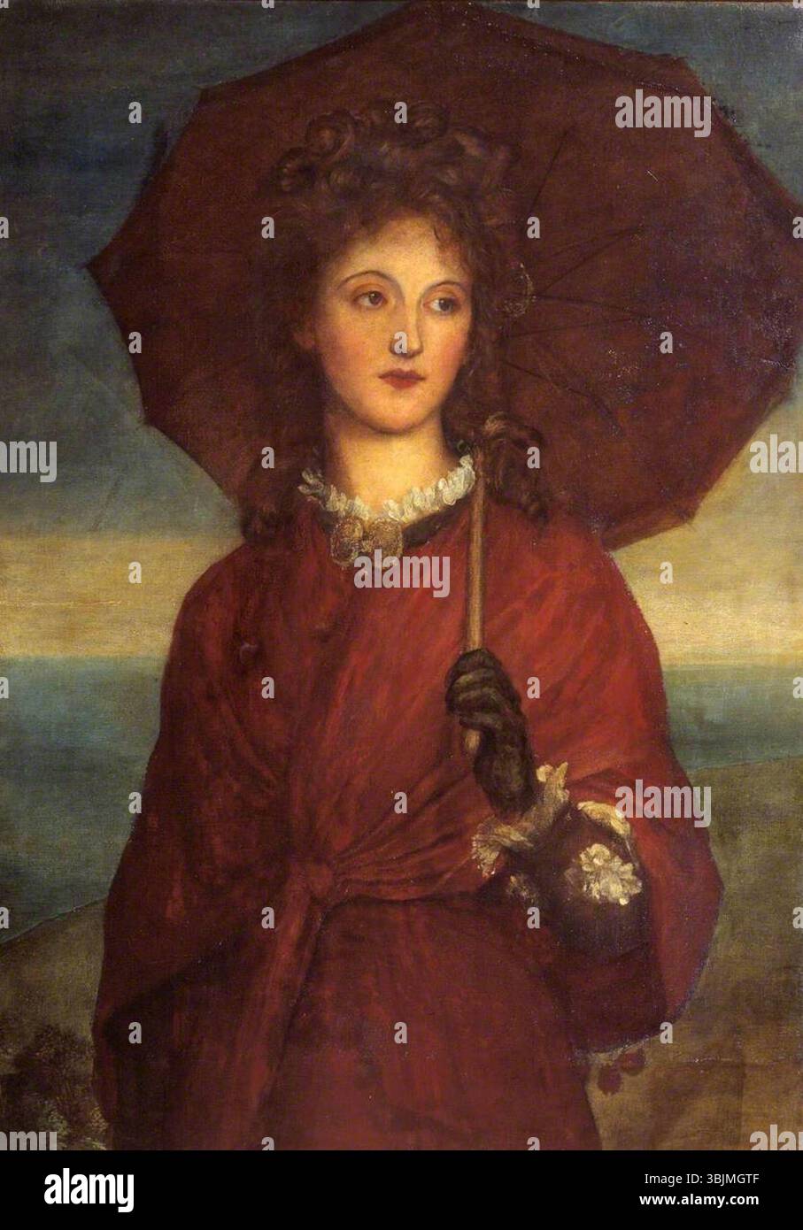 Watts, George Frederic; Eveleen Tennant, später Mrs. F. W. H. Myers; Tate; http://www.artuk.org/artworks/eveleen-tennant-later-mrs-f-w-h-myers-202754 Stockfoto