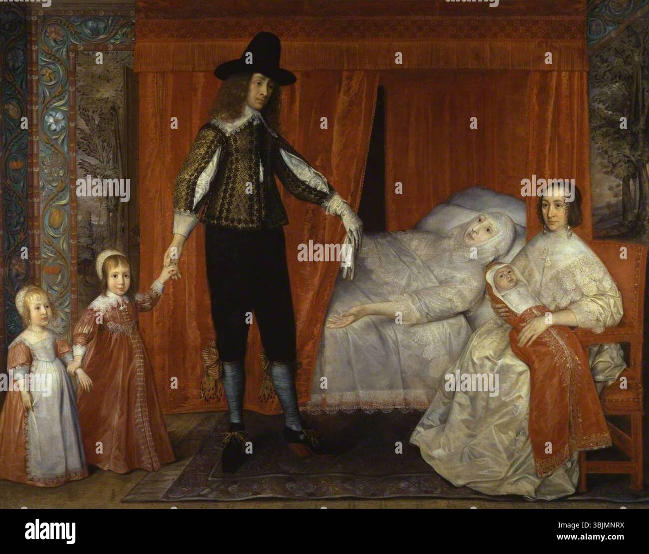 Des Granges, David; The Saltonstall Family; Tate; http://www.artuk.org/artworks/the-saltonstall-family-117754 Stockfoto