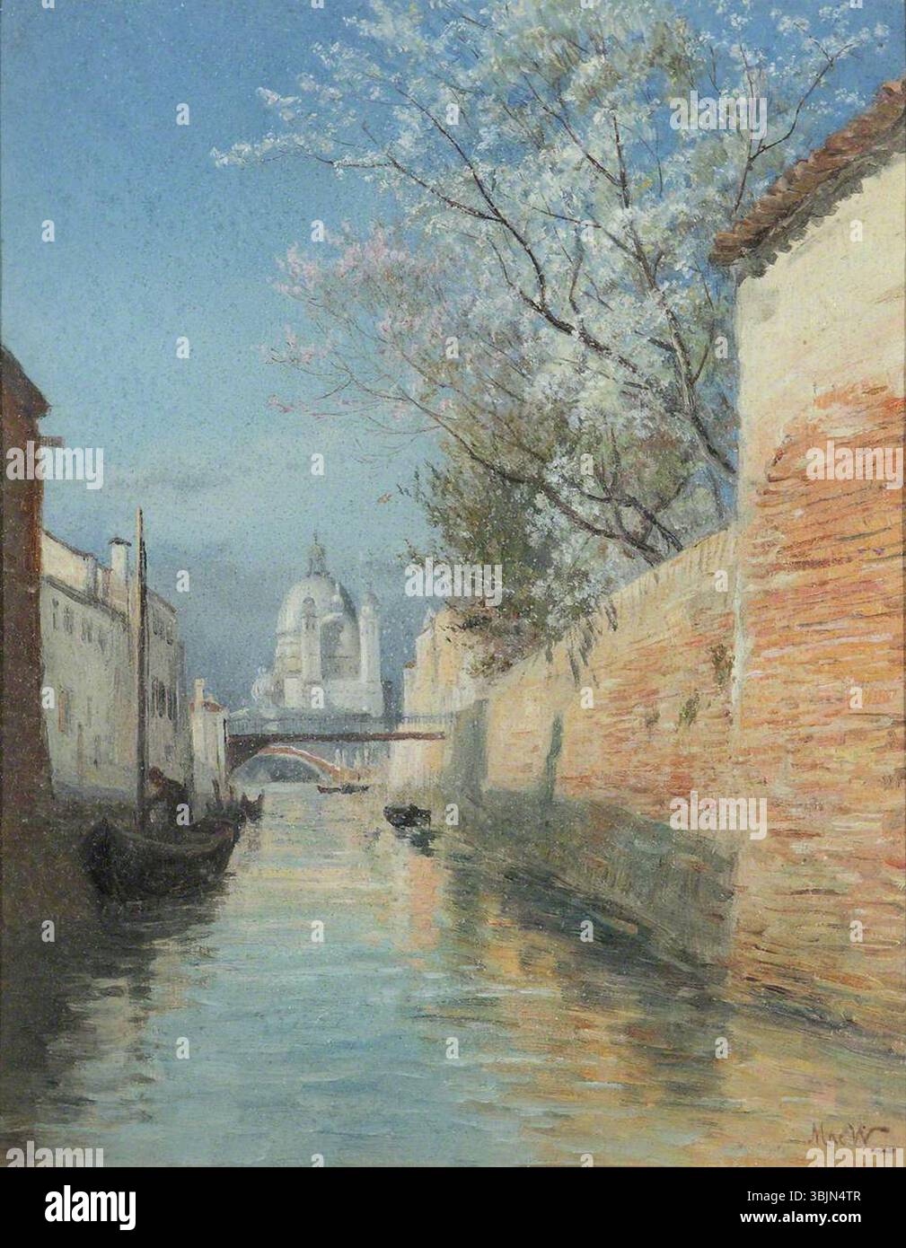 MacWhirter, John; Venetian Canal; National Trust, Wightwick Manor; http://www.artuk.org/artworks/venetian-canal-131481 Stockfoto