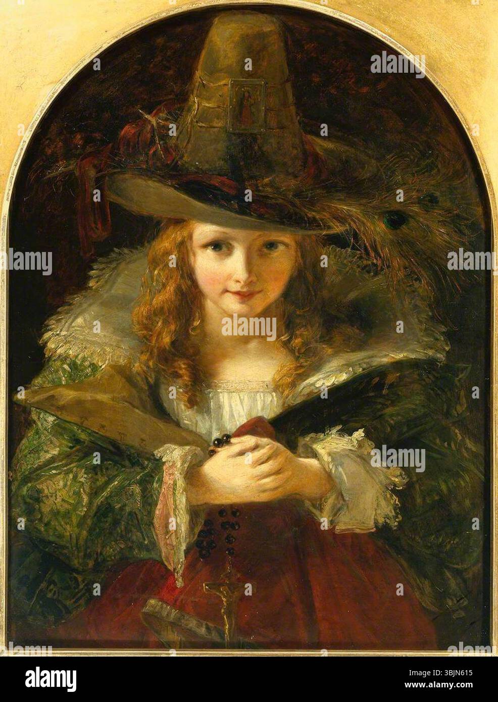 Uwins, Thomas; Le Chapeau de Brigand; Tate; http://www.artuk.org/artworks/le-chapeau-de-brigand-202590 Stockfoto