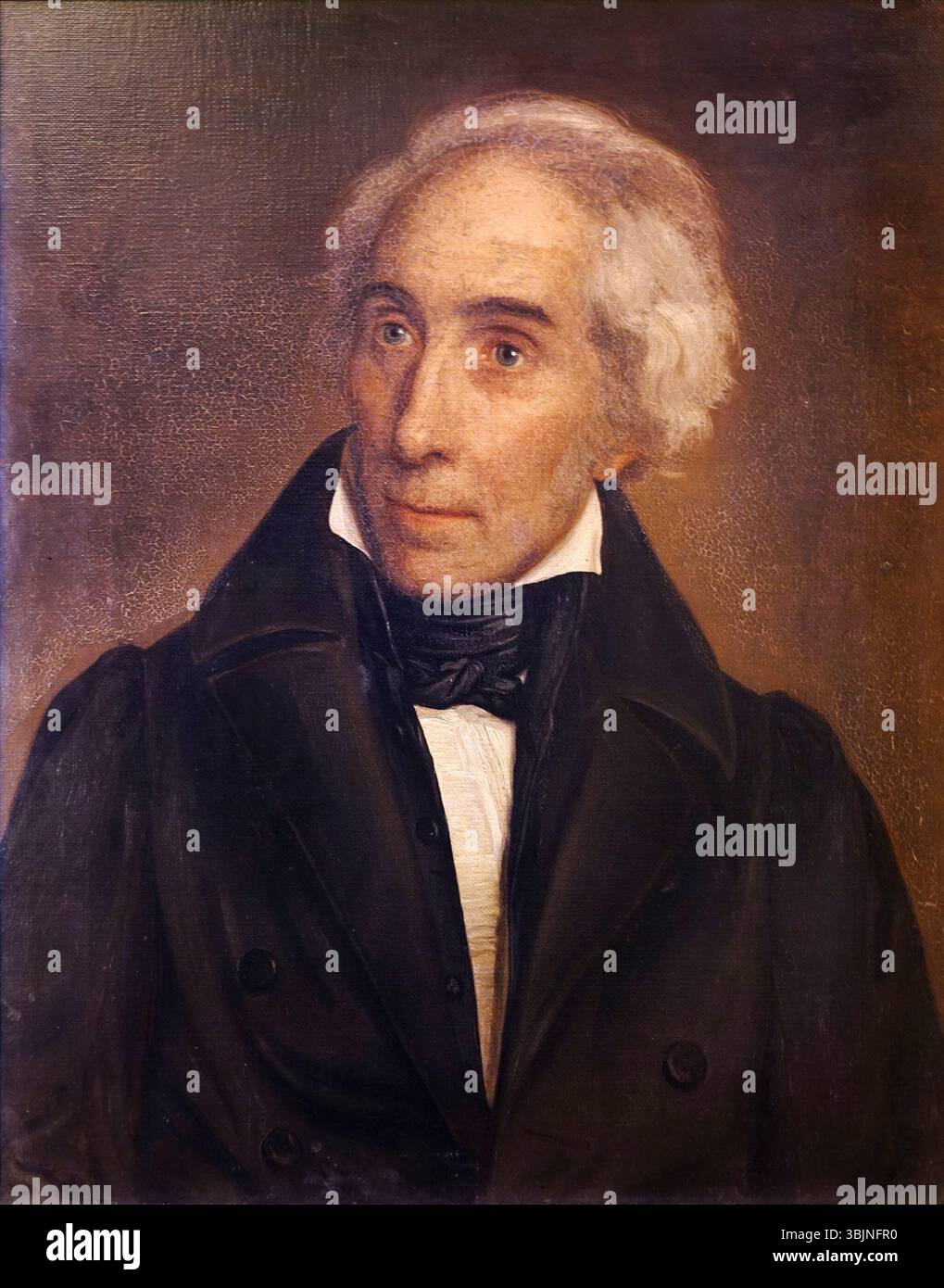 Conrad Hitzs Ölgemälde von Johann Heinrich Mayr (1768–1838) aus dem Jahr 1836 ist Teil der Sammlung des Historischen Museums Schloss Arbon in der Schweiz. Stockfoto