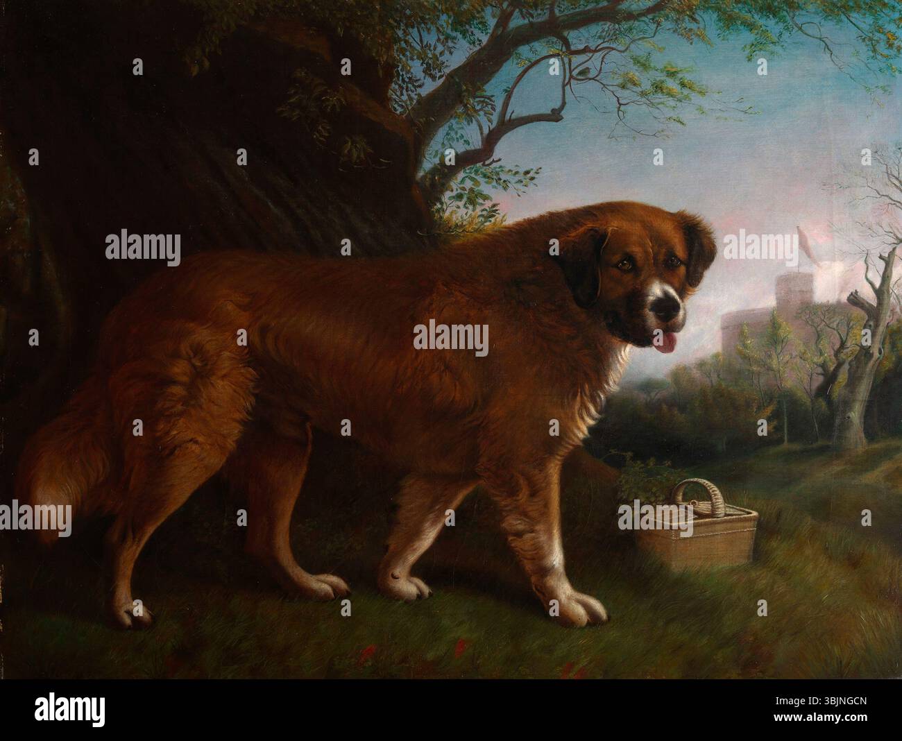 Gilbert Sprague’s *Maurice* (Datum unbekannt) ist ein Ölgemälde auf Leinwand, das das Gleichnis von Maurice einfängt und mit detaillierten Pinselarbeiten im klassischen Stil des 19. Jahrhunderts dargestellt wird. Stockfoto