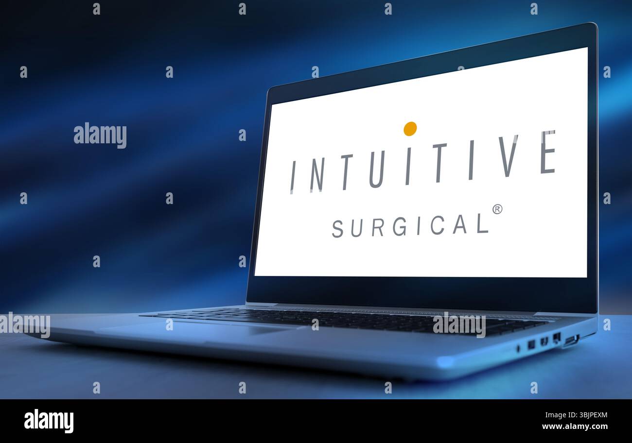 Intuitive Chirurgie - Pionierleistung robotergestützter Chirurgie mit da Vinci Systems Stockfoto