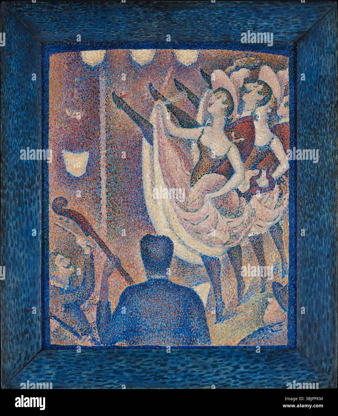 Georges Seurat Französisch, 1859-1891 Etude pour 'Le Chahut' (Studie für 'Le Chahut'), 1889 Öl auf Leinwand Träger: 21 3/4 x 18 1/2 cm (55,24 x 46,99 cm); gerahmt (Künstlerrahmen): 26 5/8 x 23 x 1 Zoll (67,63 x 58,42 x 2,54 cm); Rahmen: 30 13/16 x 27 5/16 x 2 7/8 Zoll (78,26 x 69,37 x 7,3 cm) Collection Albright-Knox 1943 cm), Buffalo, New York General Purchase Funds, 194:10 Stockfoto