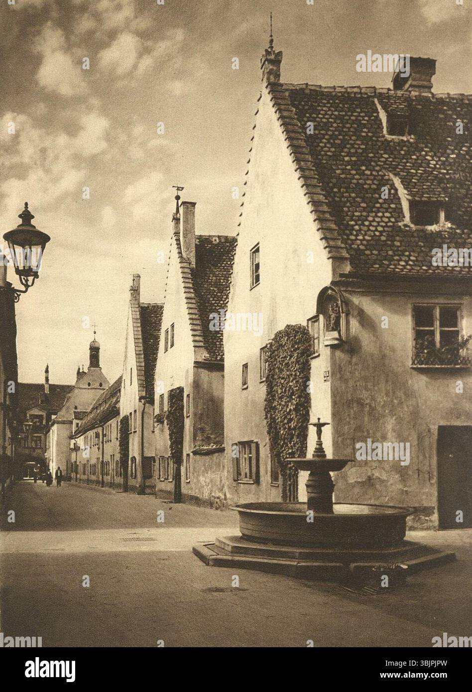 Kurt Hielscher Deutschland 1924 Augsburg Fuggerei. Stockfoto