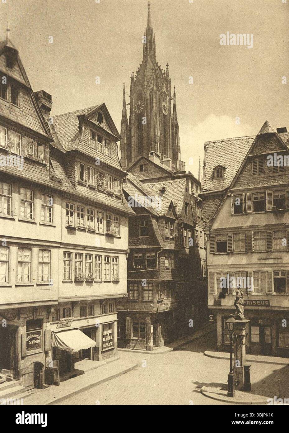Kurt Hielscher Deutschland 1924 Frankfurt Saalgasse. Stockfoto