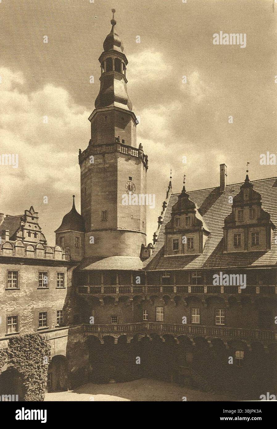 Kurt Hielscher Deutschland 1924 Oels Schlosshof. Stockfoto