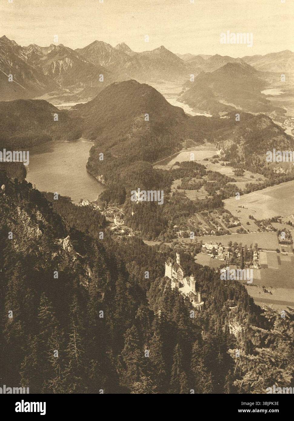 Kurt Hielscher Deutschland 1924 Neuschwanstein. Stockfoto