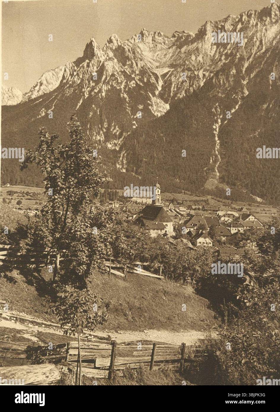 Kurt Hielscher Deutschland 1924 Mittenwald Karwendel. Stockfoto