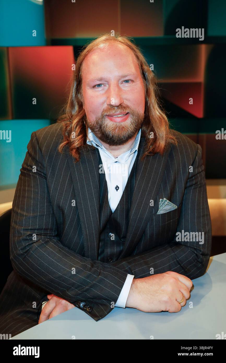 Anton Hofreiter in der ARD-Talkshow 'hart aber fair' im WDR Fernsehstudio B. Köln, 27.05.2024 Stockfoto