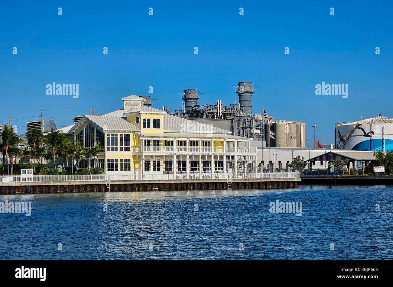 Manatee Discovery Center, West Palm Beach, Florida - Smartphone-aufgenommenes Stockfoto