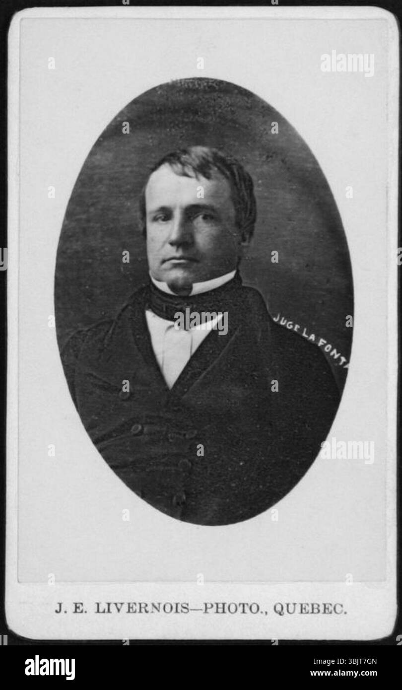 Louis-Hippolyte LaFontaine Vers 1860. Stockfoto