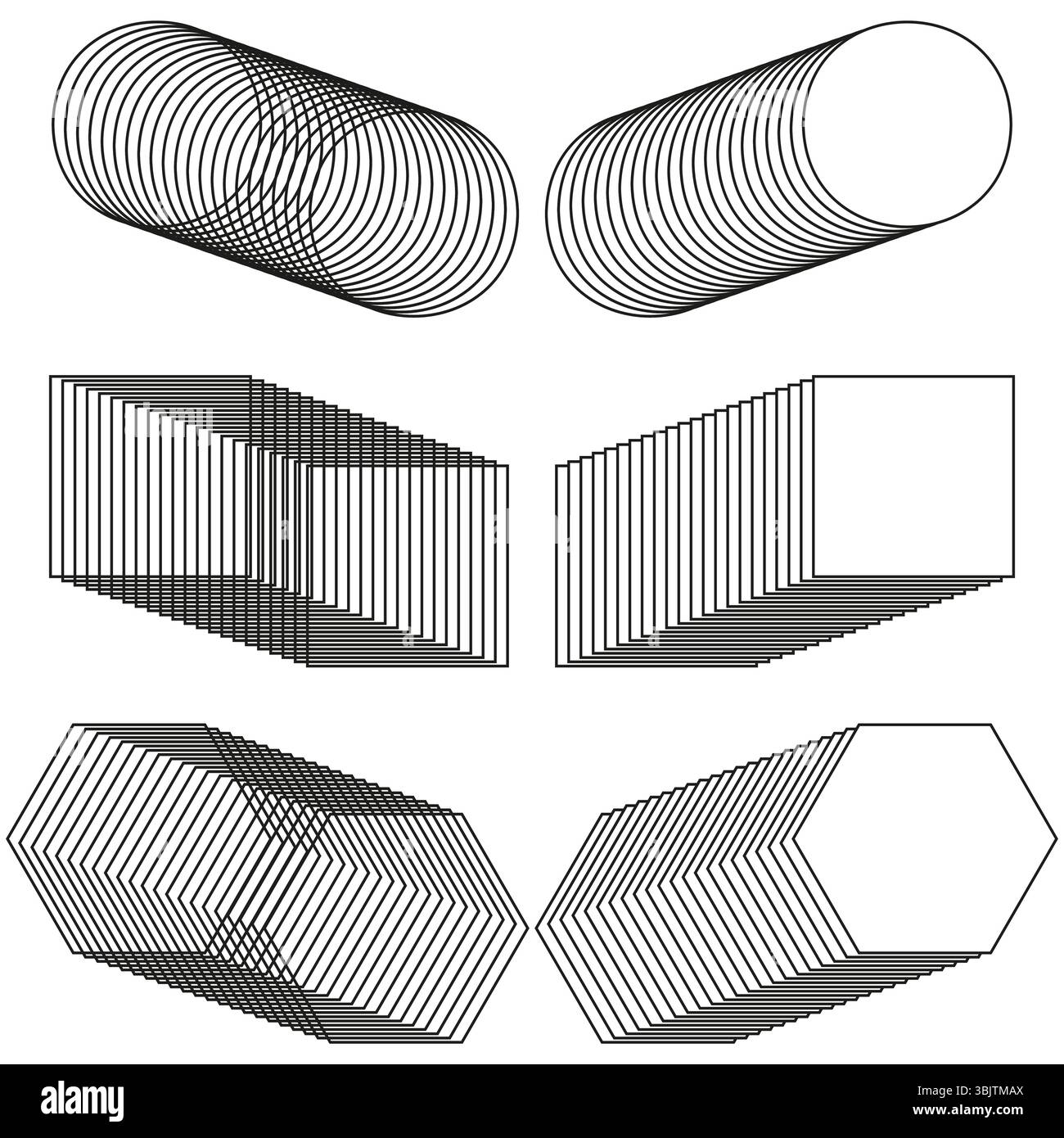 Metallrohrkomponenten. Industrielle Rohrelemente. Vektorbauteile. Details zur Chromoberfläche. Stock Vektor