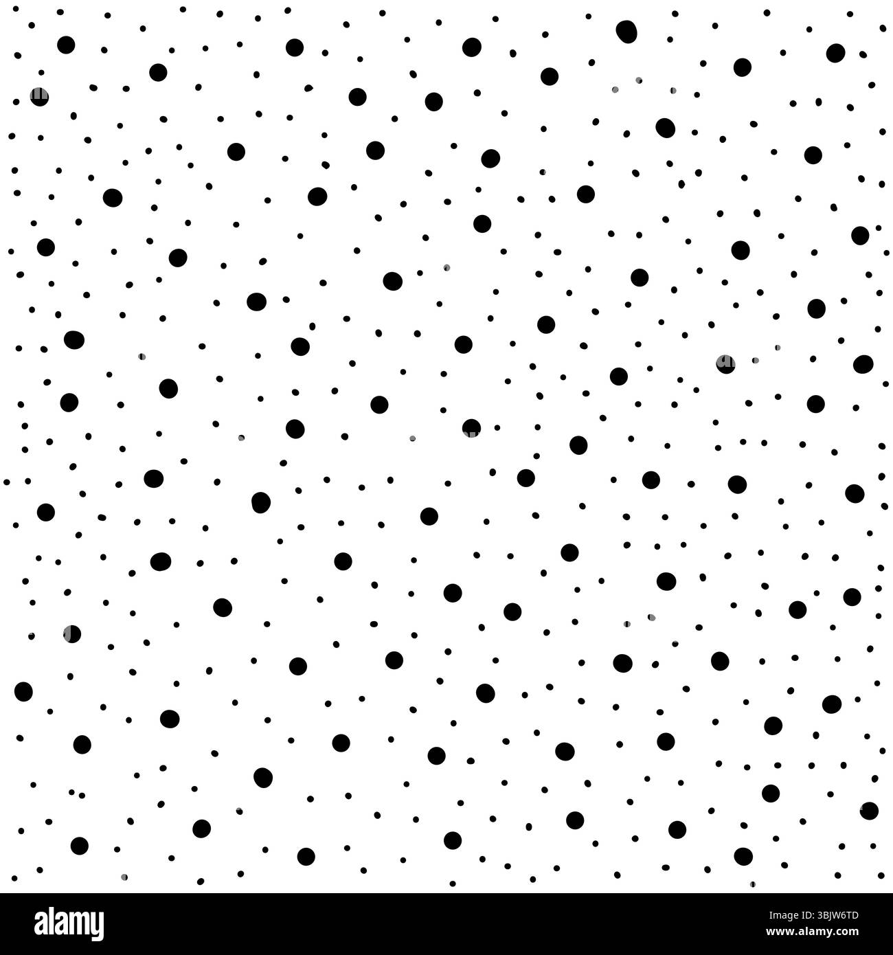 Abstraktes, nahtloses Punktmuster. Kritzele Schnee oder Polka Dot Hintergrund Stock Vektor