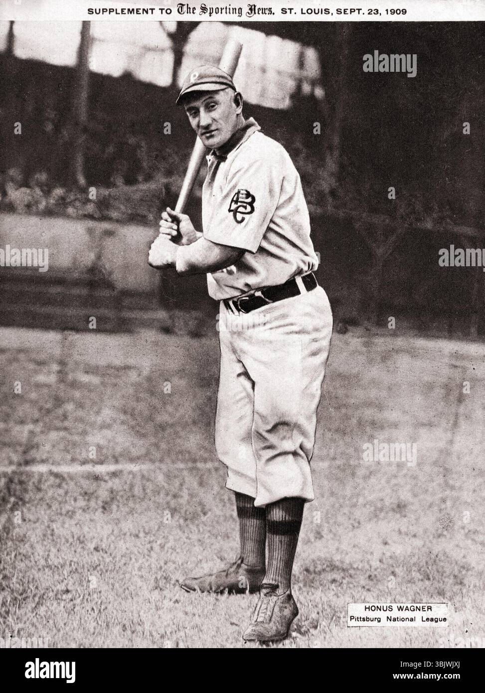 Sporting News – Honus Wagner, St. Louis, 23. September 1909 Stockfoto