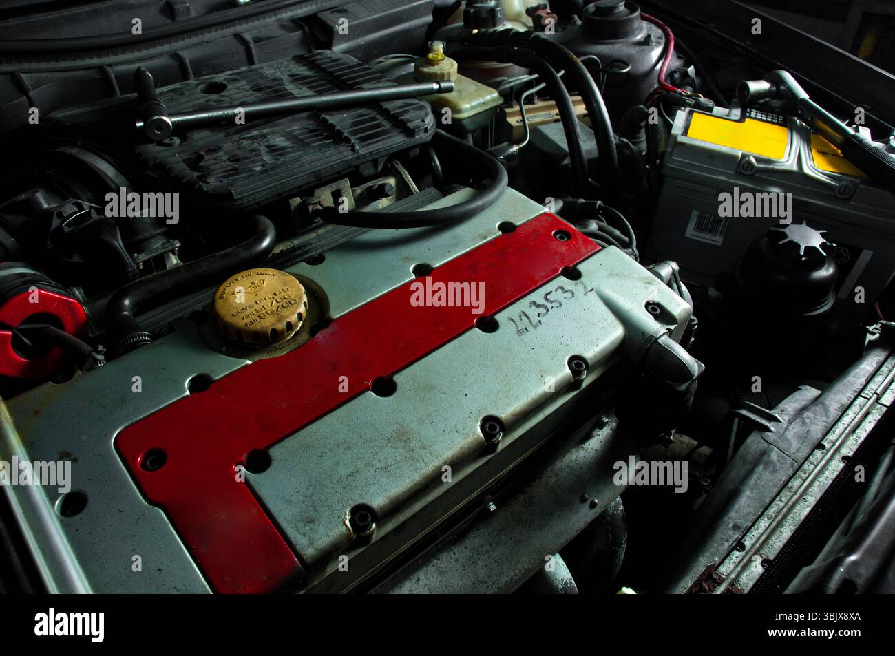 Eine gute Autobatterie Stockfoto