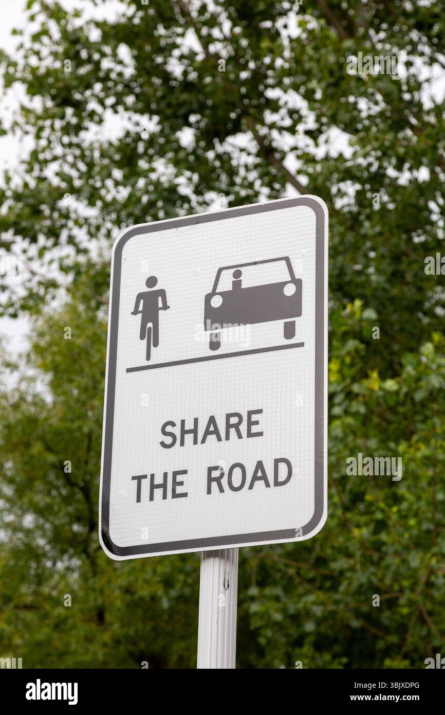 Ein Neuseeland teilt sich das Straßenschild Stockfoto