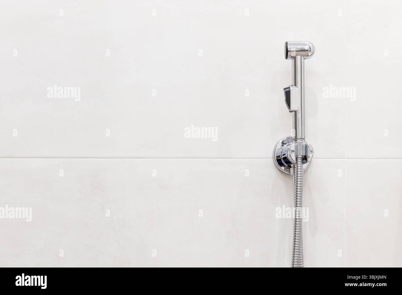 Bidet Duschkopf mit kopieren. Modernes Bad Interieur. Stockfoto