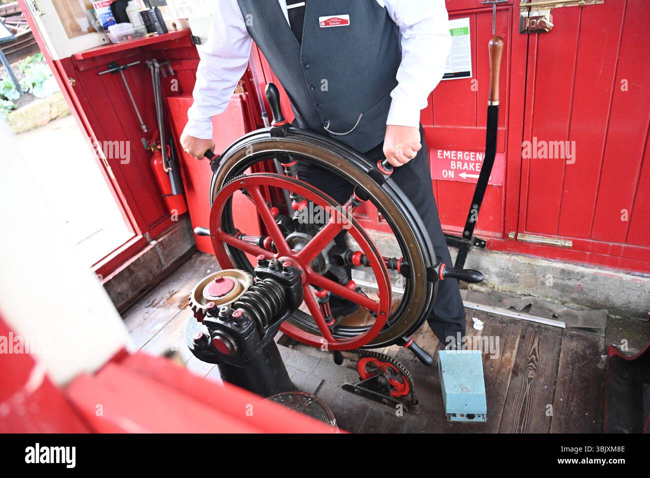 Saltburn Cliff Lift ist eine Standseilbahn in Saltburn by the Sea, North Yorkshire Coast Stockfoto