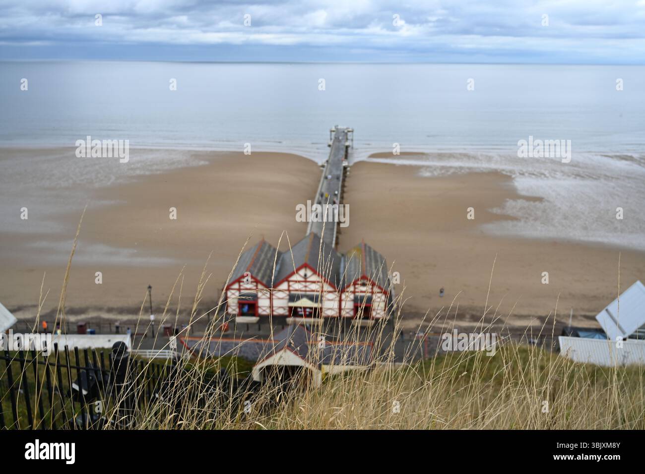 Saltburn Cliff Lift ist eine Standseilbahn in Saltburn by the Sea, North Yorkshire Coast Stockfoto