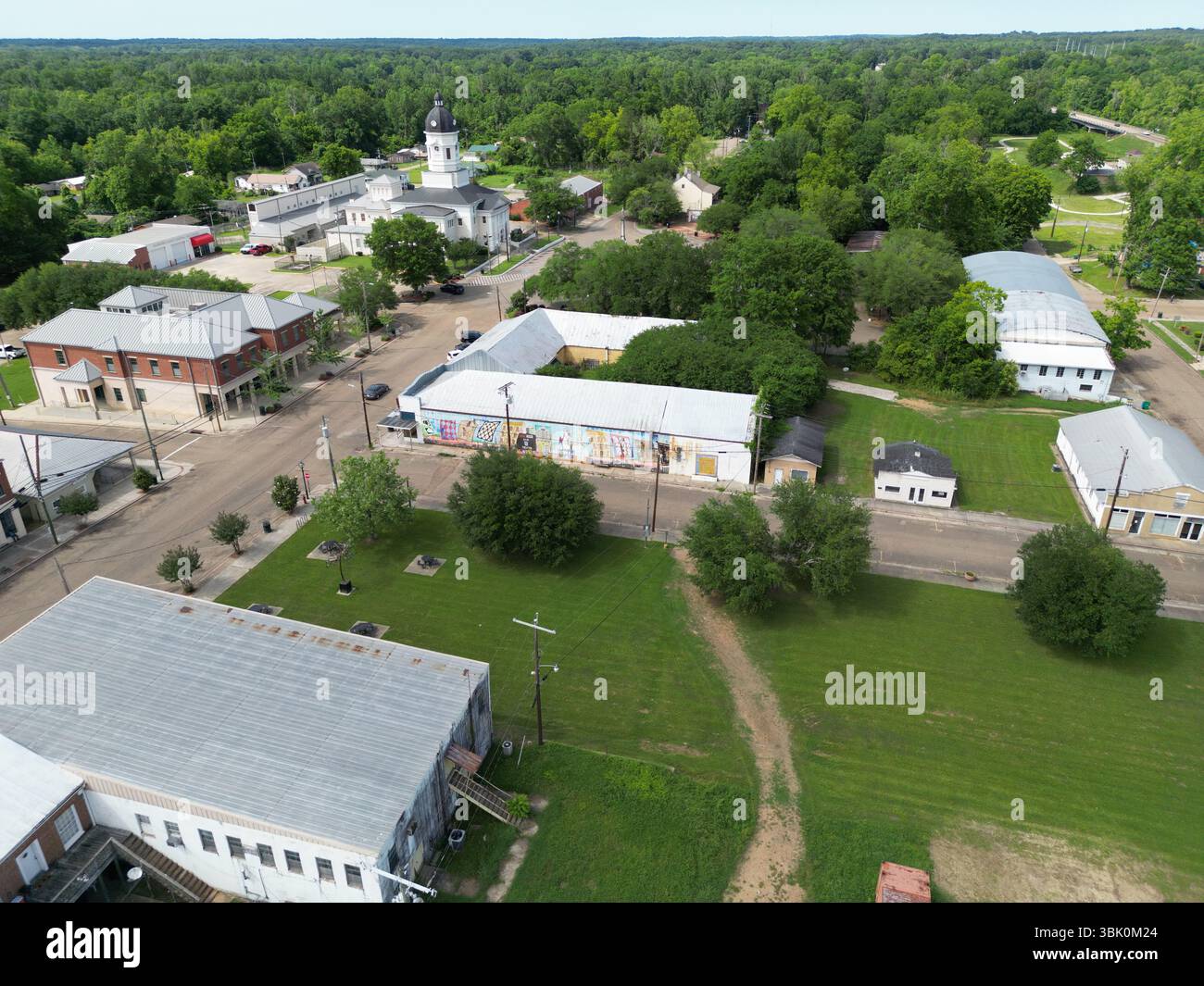 Port Gibson Mississippi USA 11. Mai 2024 kleine Flussstadt Editorial 1010 Stockfoto