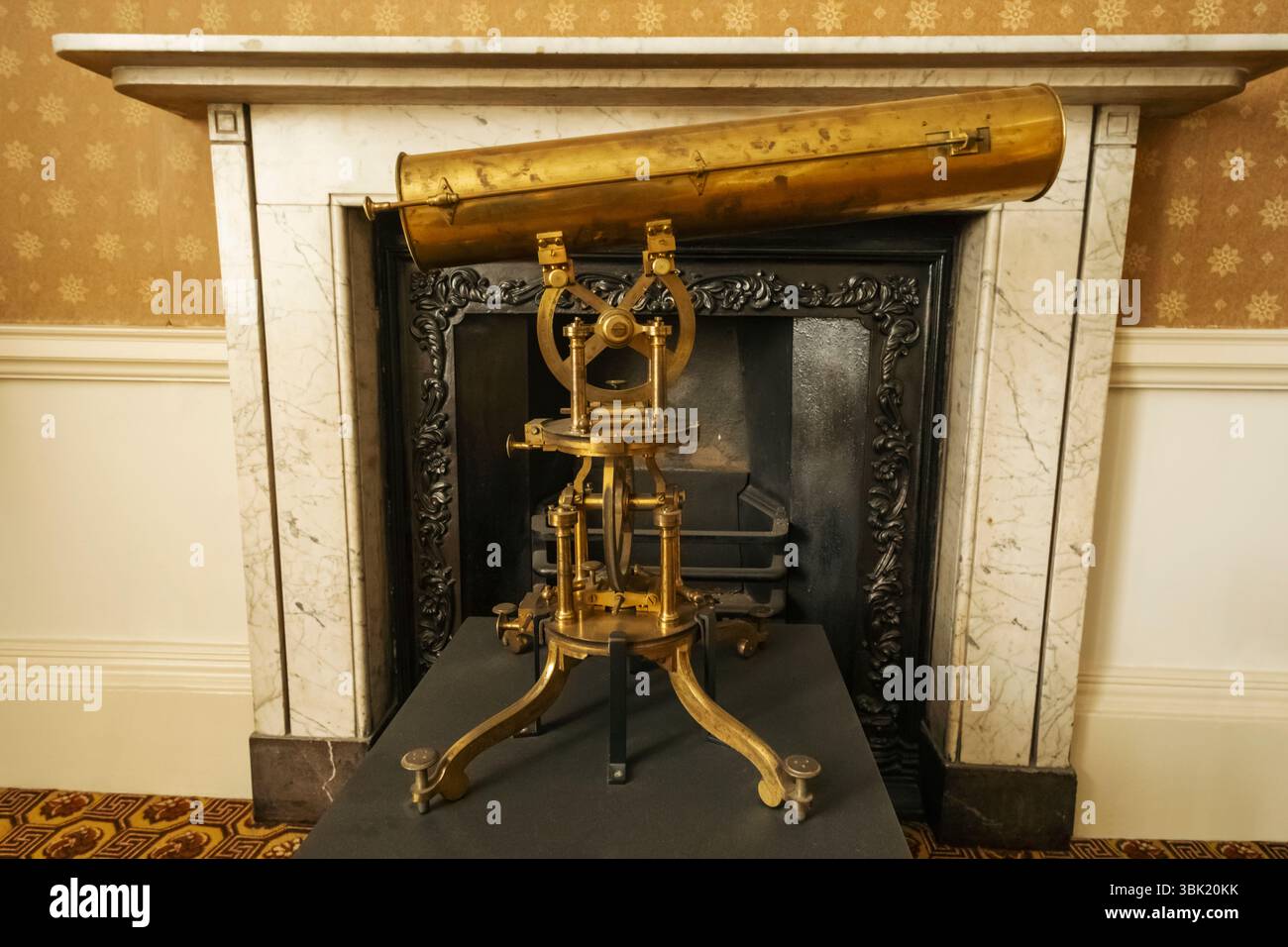 England, Somerset, Bath, Herschel Museum of Astronomy, Innenausstattung Wohnzimmer Stockfoto