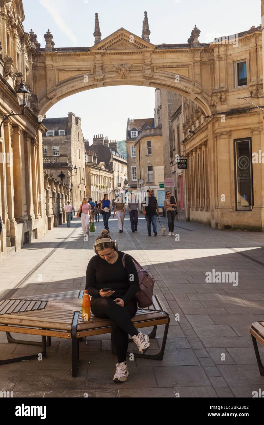 England, Somerset, Bath, York Street Arch Stockfoto