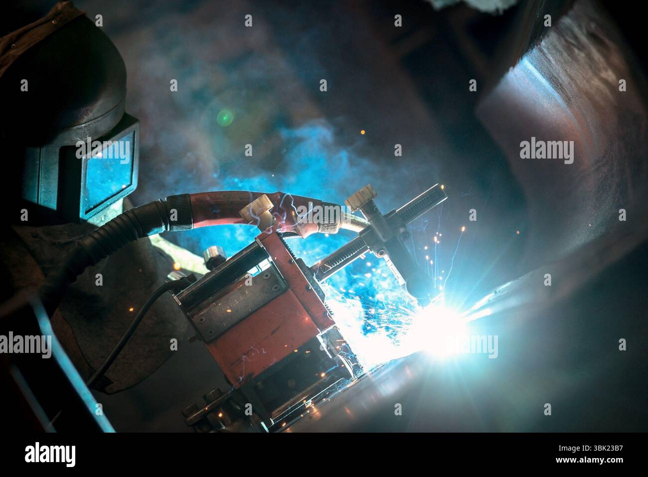 Strom Verteilung Hall in der Metallindustrie Stockfoto