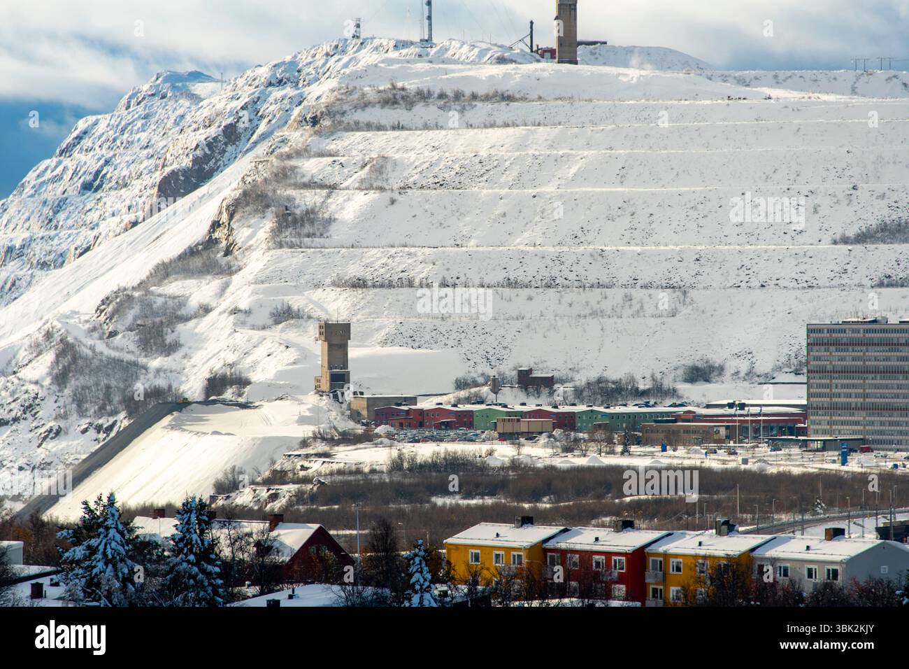 Eisenerzmine - Kiruna - Schweden Stockfoto