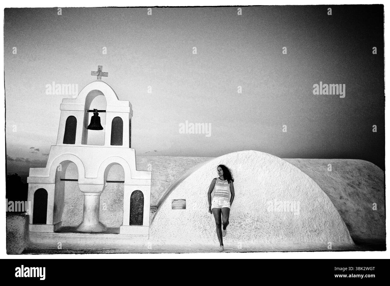 Caldera Oia Santorini griechische Insel Stockfoto